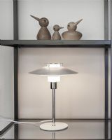 Halo Design Rivoli Bordlampe Hvid/Krom