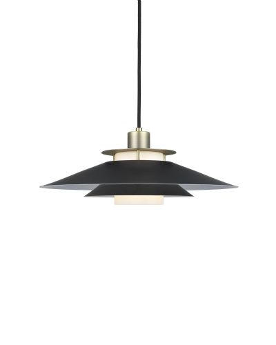Halo Design Rivoli Pendel Ø40 Sort/Messing