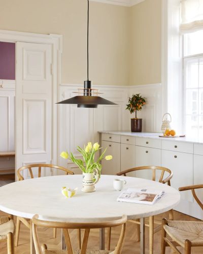 Halo Design Rivoli Pendel Ø50 Sort/Kobber