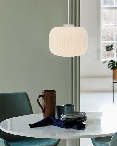 Nordlux Milford 30 Pendel - Opal/Hvid