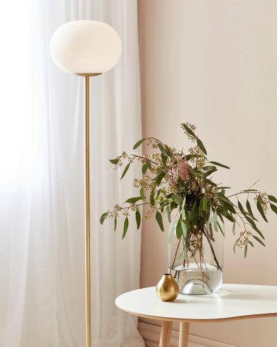 Nordlux Alton Gulvlampe - Opal/Messing