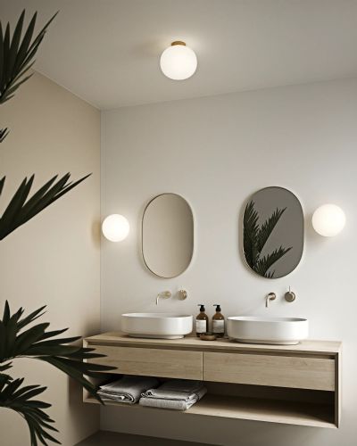 Nordlux Alton Loftlampe - Opal/Messing