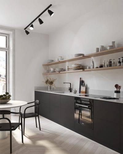 Nordlux Link Koniekel Skinnespot - Sort