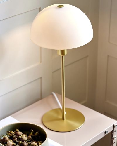 Nordlux Ellen 20 Bordlampe - Opal/Messing
