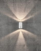 Nordlux Canto 2 Up/Down Væglampe - Galvaniseret Stål