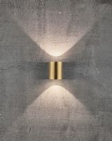 Nordlux Canto 2 Up/Down Væglampe - Messing