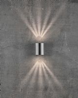 Nordlux Canto 2 Up/Down Væglampe - Rustfrit Stål