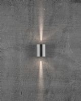 Nordlux Canto 2 Up/Down Væglampe - Rustfrit Stål