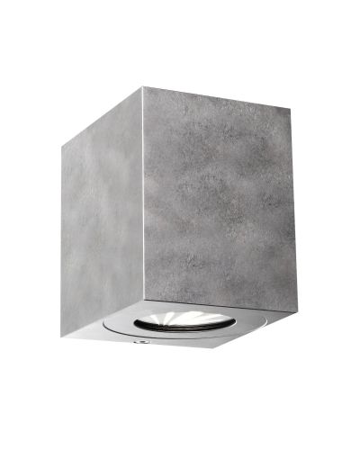 Nordlux Canto Kubi 2 Up/Down Væglampe - Galvaniseret Stål