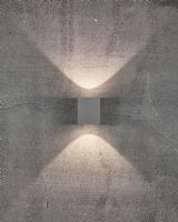 Nordlux Canto Kubi 2 Up/Down Væglampe - Grå