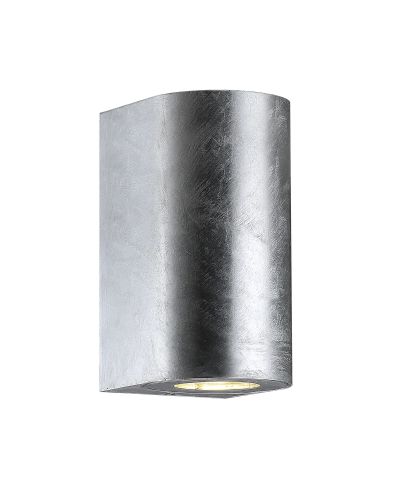 Nordlux Canto Maxi 2 Up/Down Væglampe - Galvaniseret Stål