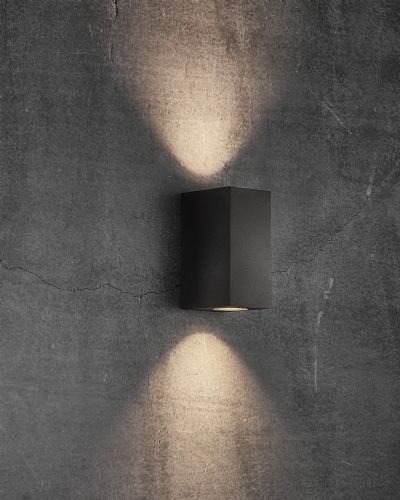 Nordlux Canto Maxi Kubi 2 Up Væglampe - Sort