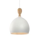 Halo Design Dueodde Pendel - Hvid/Metal - Ø24