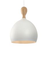 Halo Design Dueodde Pendel - Hvid/Metal - Ø30