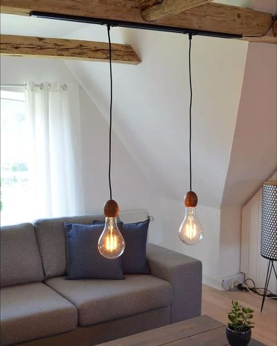 Halo Design - Halo Track Pendeladapter - Sort