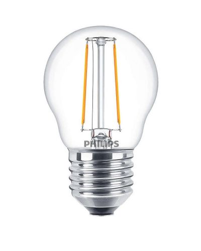 Philips Classic E27 LED 2W P45 klar filament