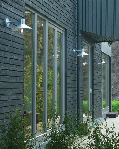 Norlys Lund Væglampe - Galvaniseret