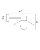 Norlys Lund Væglampe - Mål