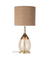 Ebb & Flow Marl Bronze Stofskærm m/ Lute bordlampe