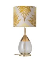 Ebb & Flow Fern Leaves Graphic - Okker m/ Lute bordlampe