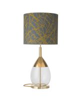 Ebb & Flow Branches - Grå/Okker m/ Lute bordlampe