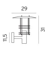 Norlys Stockholm Væglampe 280 - Mål