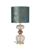 Ebb & Flow Fern Leaves Wild - Teal m/ Futura bordlampe