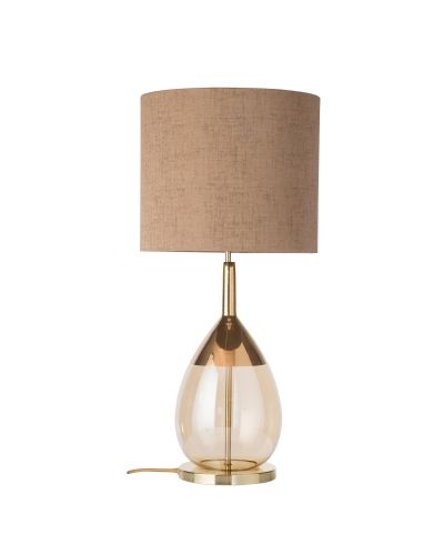 Ebb & Flow Lute Lampefod - Gylden/Guld - Guld base