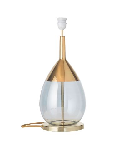 Ebb & Flow Lute Lampefod - Blå/Guld - Guld base