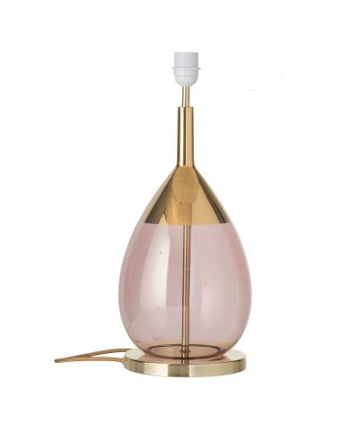 Ebb & Flow Lute Lampefod - Obsidian/Guld - Guld base