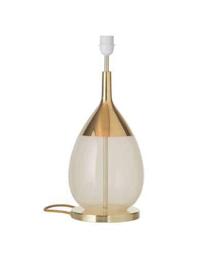 Ebb & Flow Lute Lampefod - Alabaster/Guld - Guld base