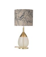 Ebb & Flow Lute Lampefod - Alabaster/Guld m/ SH101024 lampeskærm