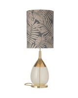 Ebb & Flow Lute Lampefod - Alabaster/Guld m/ SH101056 lampeskærm