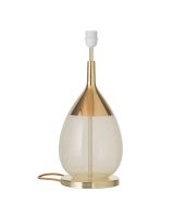 Ebb & Flow Lute Lampefod - Alabaster/Guld - Guld base