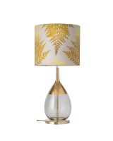 Ebb & Flow Lute Lampefod - Grå/Guld m/ SH101014 lampeskærm