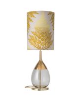 Ebb & Flow Lute Lampefod - Grå/Guld m/ SH101046 lampeskærm