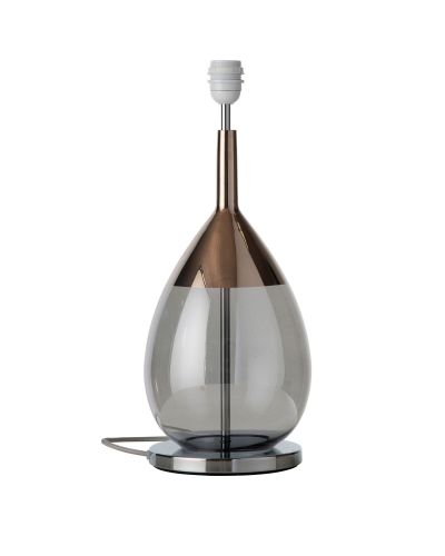 Ebb & Flow Lute Lampefod - Grå/Platinium - Sølv base