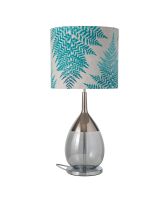 Ebb & Flow Lute Lampefod - Grå/Platinium m/ SH101015 lampeskærm