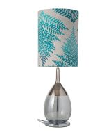 Ebb & Flow Lute Lampefod - Grå/Platinium m/ SH101047 lampeskærm