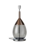 Ebb & Flow Lute Lampefod - Grå/Platinium - Sølv base