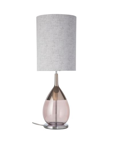 Ebb & Flow Lute Lampefod - Obsidian/Platinium - Sølv base