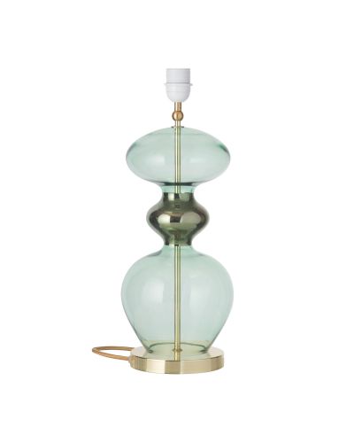 Ebb & Flow Futura Lampefod - Forest Green - Guld base