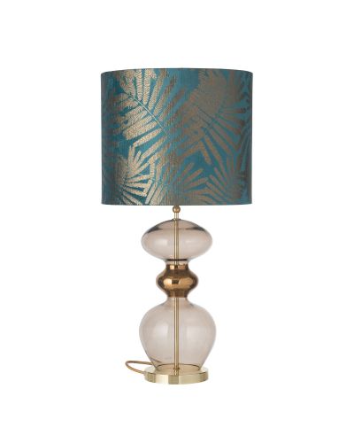 Ebb & Flow Futura Lampefod - Kastanie - Guld base