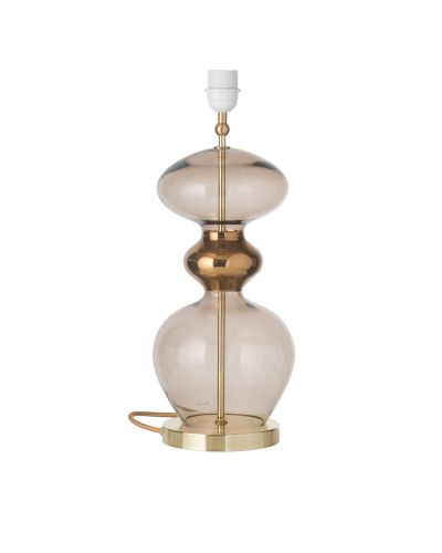 Ebb & Flow Futura Lampefod - Kastanie - Guld base