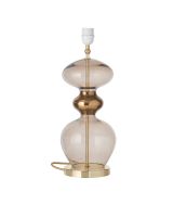 Ebb & Flow Futura Lampefod - Kastanie - Guld base