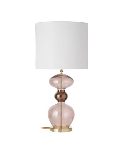 Ebb & Flow Futura Lampefod - Obsidian - Guld base