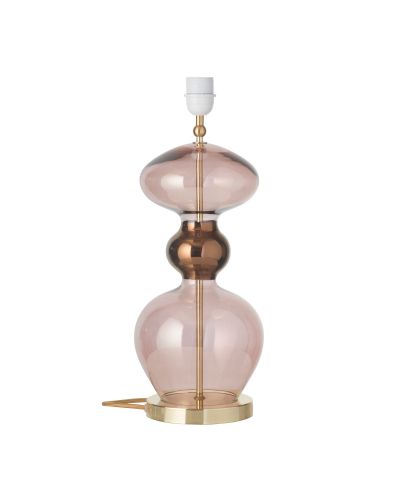 Ebb & Flow Futura Lampefod - Obsidian - Guld base