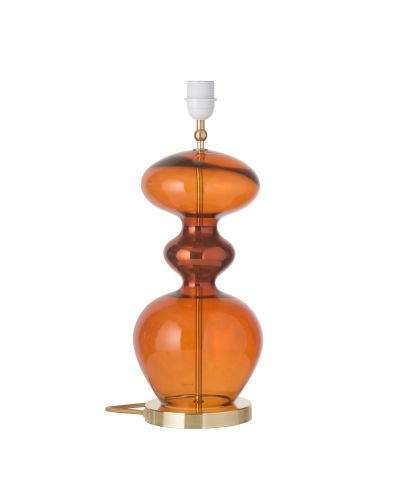 Ebb & Flow Futura Lampefod - Rust - Guld base