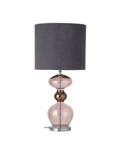 Ebb & Flow Futura Lampefod - Obsidian - Sølv base