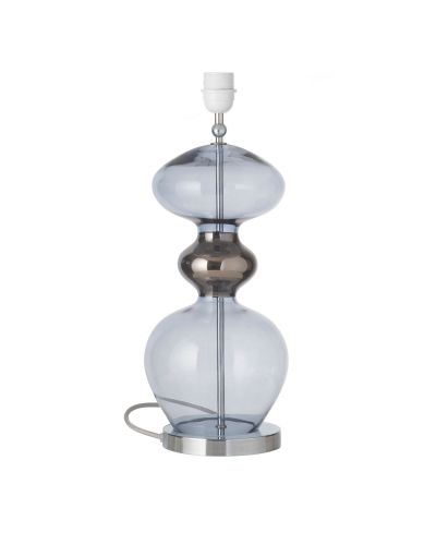 Ebb & Flow Futura Lampefod - Deep Blue - Sølv base